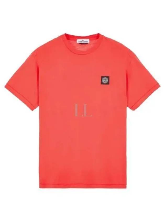 Wappen Logo Patch Short Sleeve T-Shirt Red - STONE ISLAND - BALAAN 2