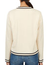 Kendra Button-Up Crew Neck Cardigan Ivory - TORY BURCH - BALAAN 6