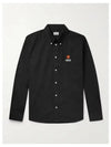 Boke Flower Casual Long Sleeve Shirt Black - KENZO - BALAAN 2