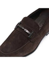 Men's Suede Loafers Dark Brown - TOD'S - BALAAN 6