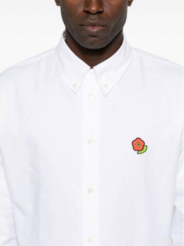 Pop Boke Flower Long Sleeve Shirt White - KENZO - BALAAN 3