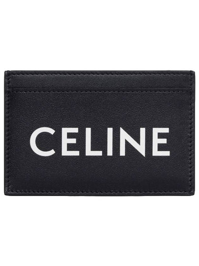 Lettering Logo Printing Card Wallet Black - CELINE - BALAAN 2