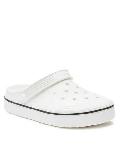 off coat clog sandals white - CROCS - BALAAN 1