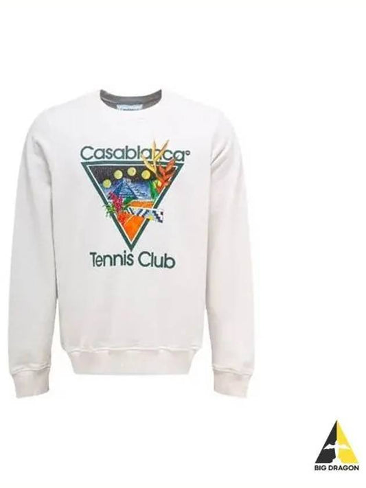 Tennis Club Icon Sweatshirt White - CASABLANCA - BALAAN 2