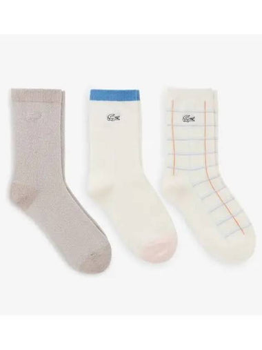 Women s Triple Bundle Socks Light Beige - LACOSTE - BALAAN 1