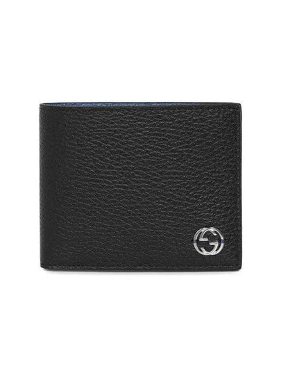 GG Interlocking Two Tone Half Wallet Black - GUCCI - BALAAN 2