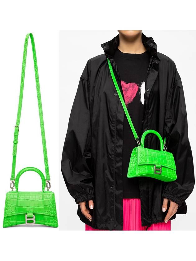 Hourglass Tote Bag Green - BALENCIAGA - BALAAN 8