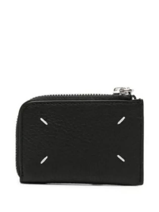 Key Ring Zipper Card Wallet Black - MAISON MARGIELA - BALAAN 2