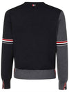 Funmix Cotton ArmBand V-Neck Cardigan Tonal Grey - THOM BROWNE - BALAAN 3