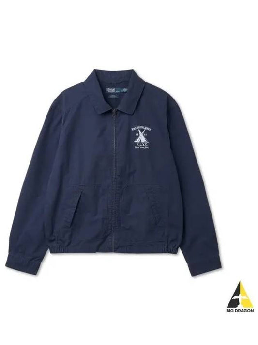 YACHT CLUB Drizzler Poplin Bomber Navy - POLO RALPH LAUREN - BALAAN 1