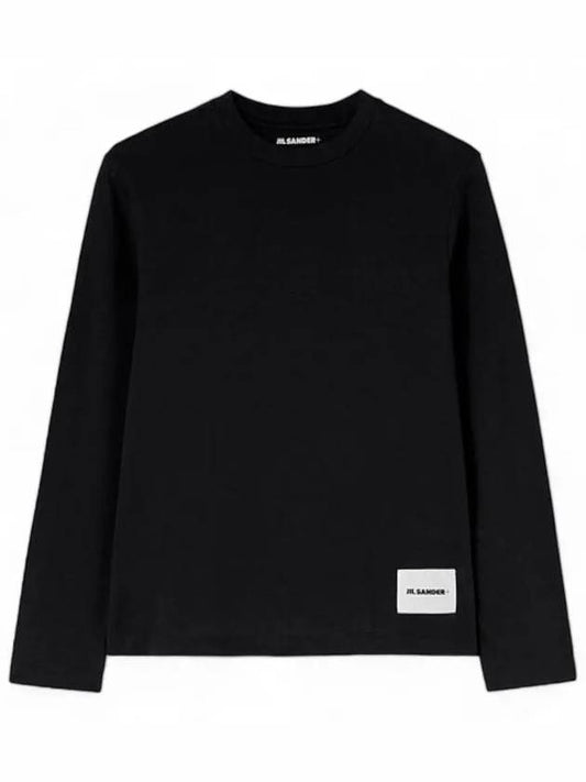 Black Organic Cotton Long Sleeve T Shirt J47GC0002 J45048 001 - JIL SANDER - BALAAN 1