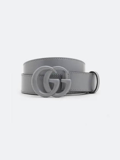 Men's GG Marmont Thin Belt Grey - GUCCI - BALAAN 2