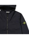 Stone Supima Cotton Hooded Jacket Navy 811510110 - STONE ISLAND - BALAAN 4