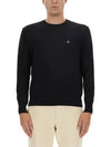 ORB Embroidered Crew Neck Knit Top Black - VIVIENNE WESTWOOD - BALAAN 3