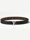 LV Initiales 35MM Reversible Leather Belt Black Brown - LOUIS VUITTON - BALAAN 4