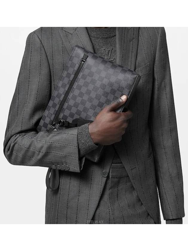 Takeoff Damier Pouch Bag Grey - LOUIS VUITTON - BALAAN 7