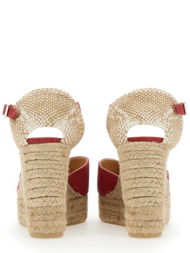 Bianca espadrille wedge heel Rojo Carmine - CASTANER - BALAAN 4