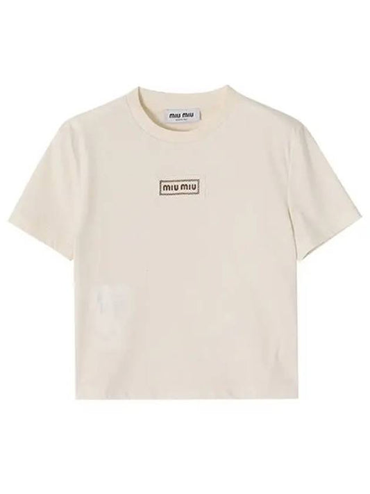 Logo T-Shirt MJN483 15AXF047M B0011165693 - MIU MIU - BALAAN 2