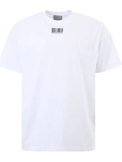 Barcode Printing Short Sleeve T Shirt White - VETEMENTS - BALAAN 2