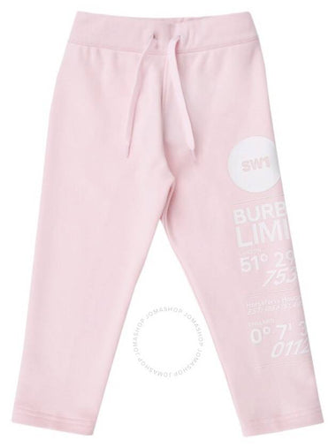 Burberry Girls Angie Alabaster Pink Montage Print Jogging Pants, Size 10Y - BURBERRY - BALAAN 1