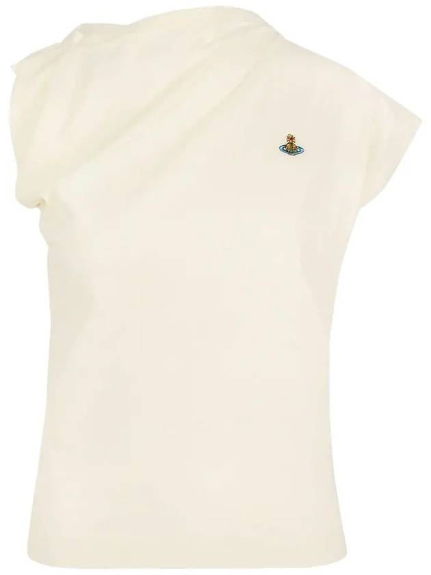 Women's Embroidered Logo Sleeveless White - VIVIENNE WESTWOOD - BALAAN 3