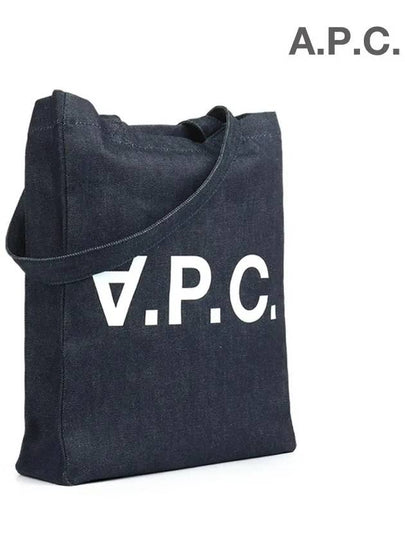 Logo Denim Eco Tote Bag Indigo - A.P.C. - BALAAN 2