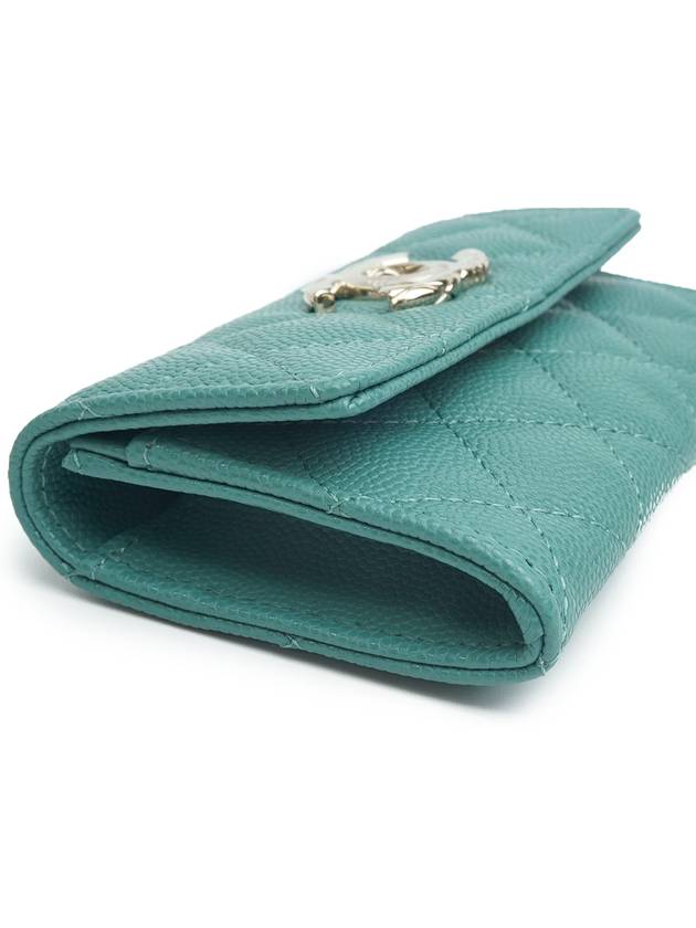 CC Crush Card Wallet Green - CHANEL - BALAAN 6