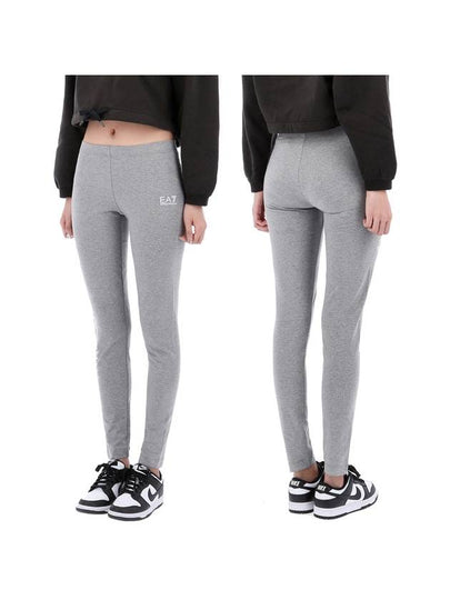 EA7 Logo Shiny Stretch LeGGings Grey - EMPORIO ARMANI - BALAAN 2