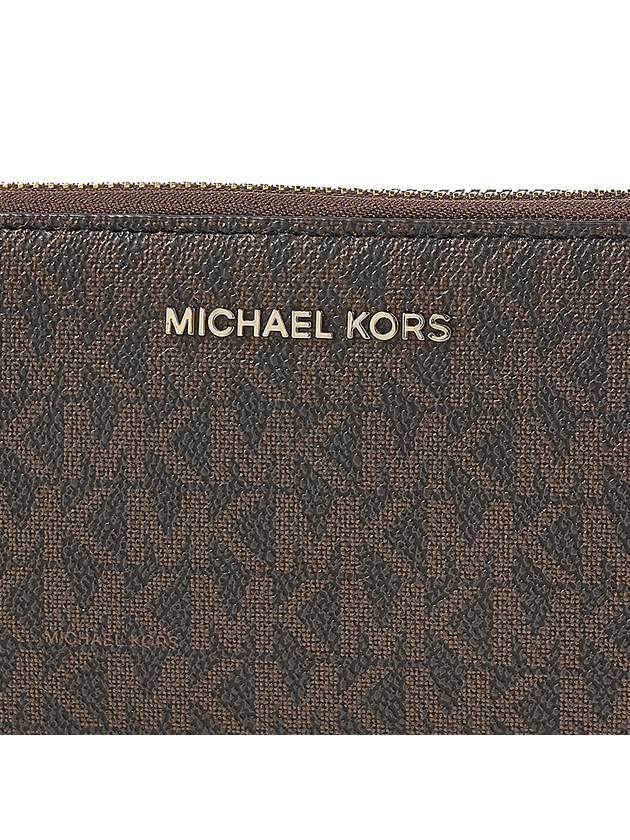 Large Logo Smartphone Wristlet Long Wallet Brown - MICHAEL KORS - BALAAN 7