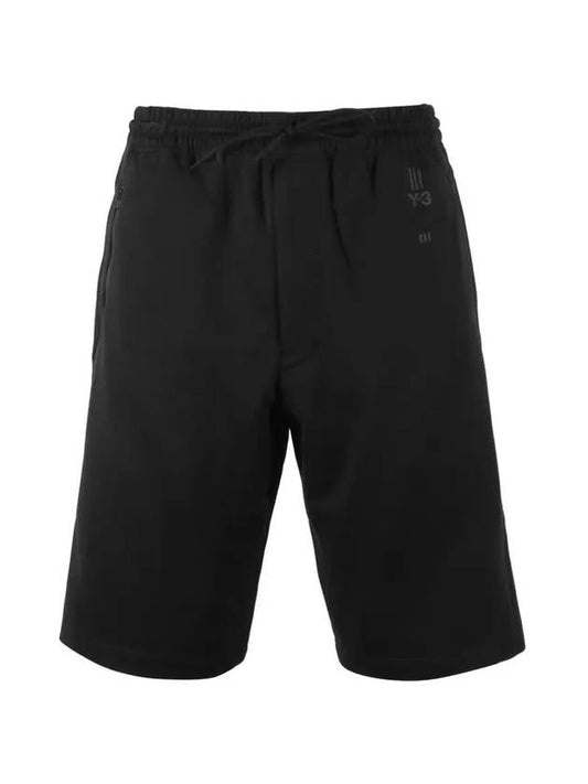 Classic Logo Cotton Shorts Black - Y-3 - BALAAN 1