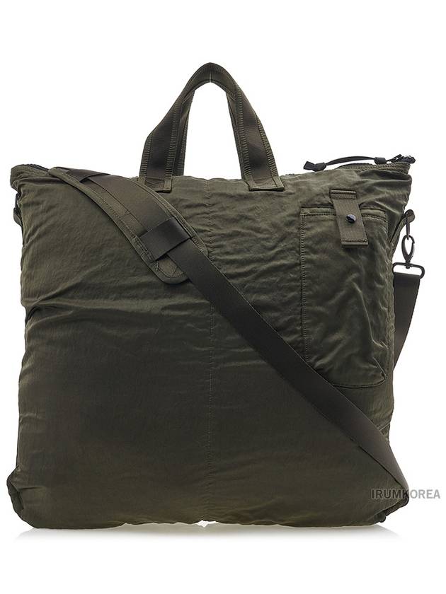 Nylon B Tote Bag Green - CP COMPANY - BALAAN 4