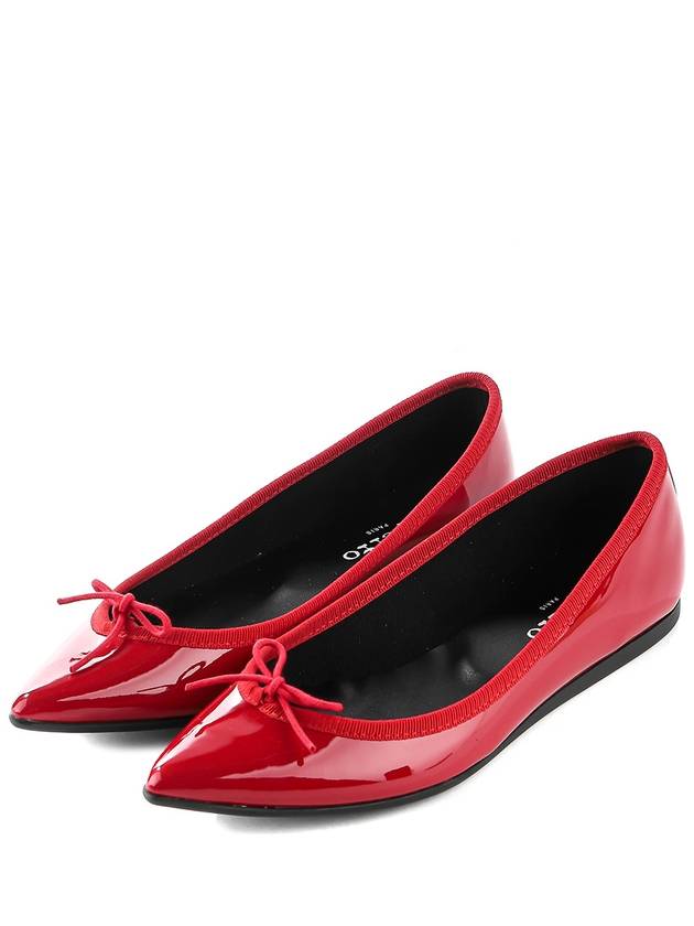 Women's Junon Calfskin Ballerinas Red - REPETTO - BALAAN 2