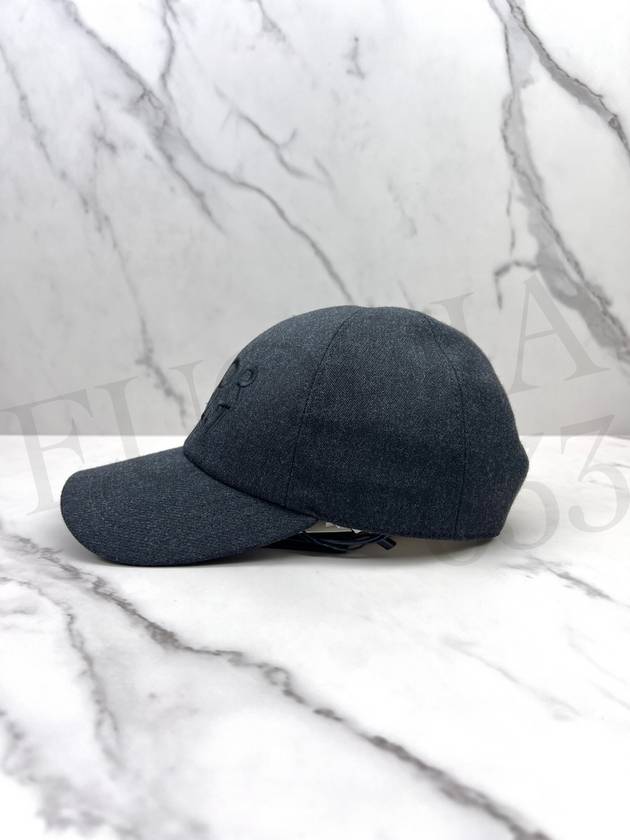 1947 Wool Ball Cap Anthracite Grey - DIOR - BALAAN 8