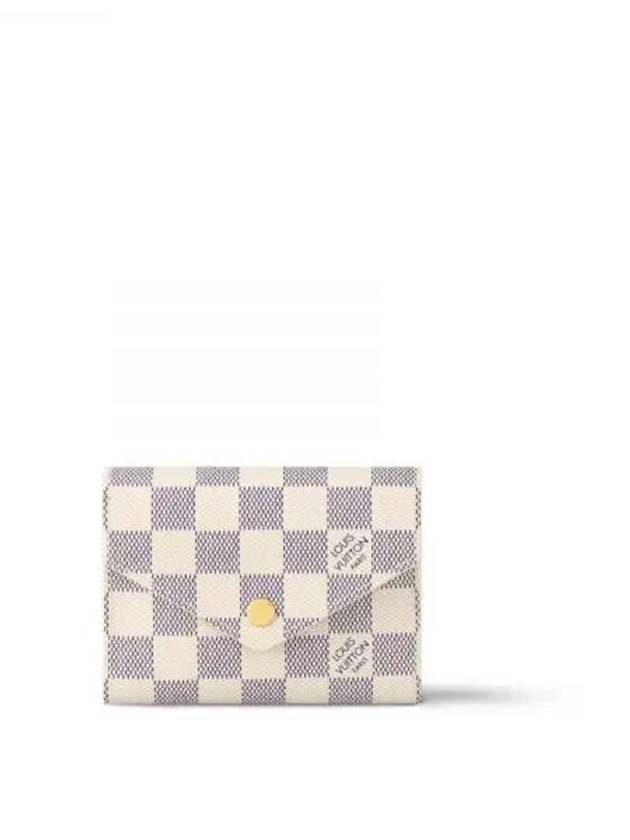 Victorine Damier Azur Canvas Half Wallet Beige Pink - LOUIS VUITTON - BALAAN 2