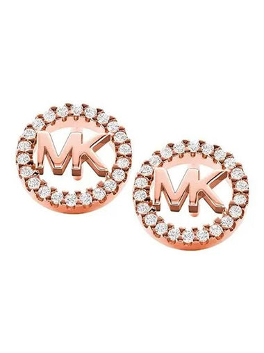 MKC1247AN791 MK logo stud silver earrings - MICHAEL KORS - BALAAN 1