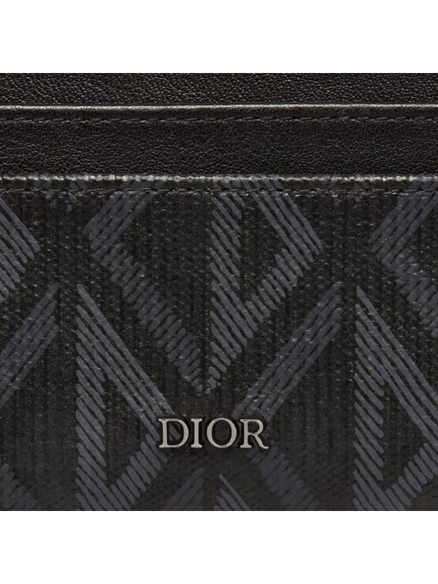 CD Diamond Canvas Card Wallet Black - DIOR - BALAAN 4