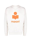 Melvis Big Logo Sweatshirt Ecru - ISABEL MARANT - BALAAN 1