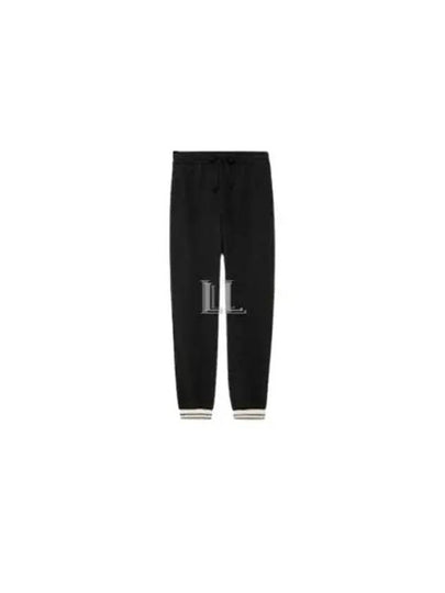 Cotton Jersey Track Pants Black - GUCCI - BALAAN 2