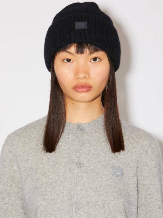 Small Face Logo Beanie Black - ACNE STUDIOS - BALAAN 4