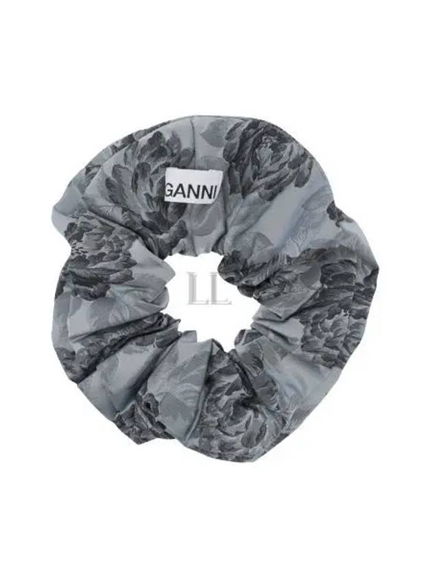 Botanical Jacquard Scrunchie Grey - GANNI - BALAAN 2