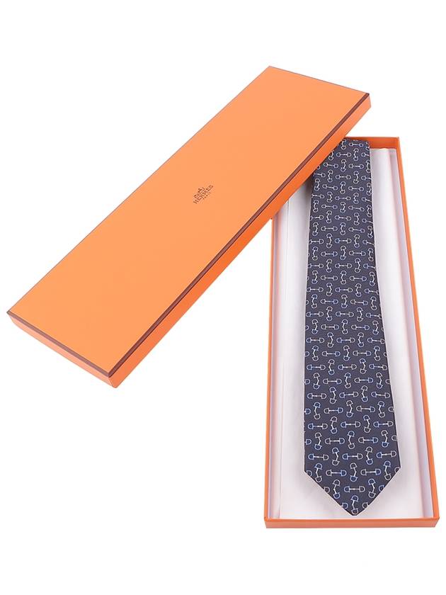 Mors Tricolore Tie Gris - HERMES - BALAAN 3