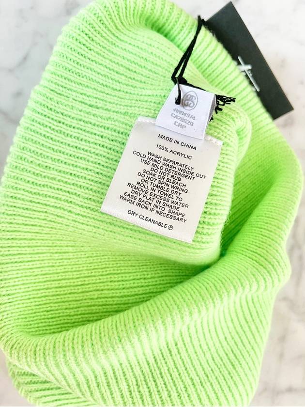 AU Australia Graffiti Tall Beanie ST725025 Lime ONE SIZE - STUSSY - BALAAN 9