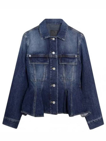 Peplum denim jacket women s - GIVENCHY - BALAAN 1