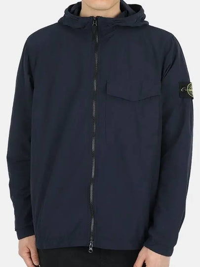 Men's Wappen Patch Naslan Pocket Hooded Jacket Navy - STONE ISLAND - BALAAN 2