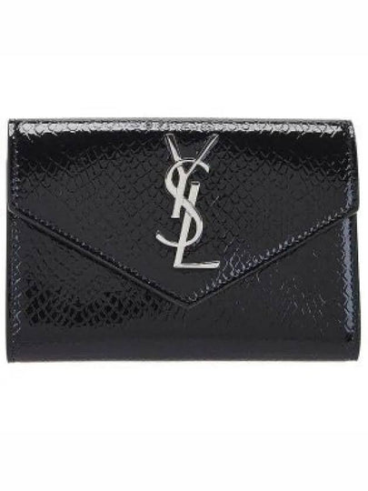 Cassandre Envelope Half Wallet Black - SAINT LAURENT - BALAAN 2