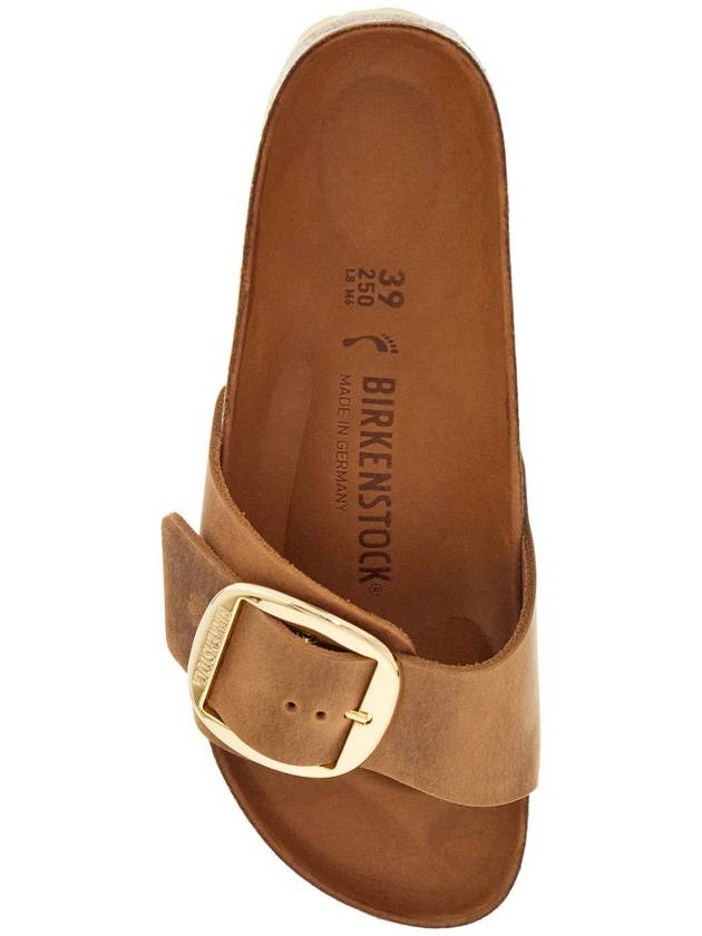 Madrid Big Buckle Slippers Cognac - BIRKENSTOCK - BALAAN 3