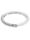 Me Pave Dual Ring Silver White - PANDORA - BALAAN 1