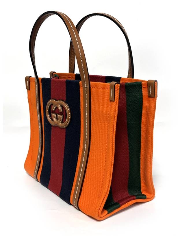 Mini Interlocking G Tote Bag Orange - GUCCI - BALAAN 3