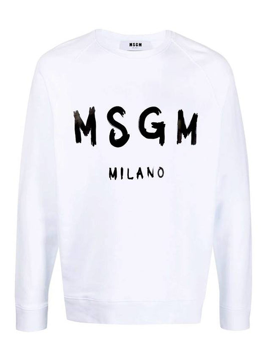 Raglan Milano Logo Sweatshirt White - MSGM - BALAAN 1
