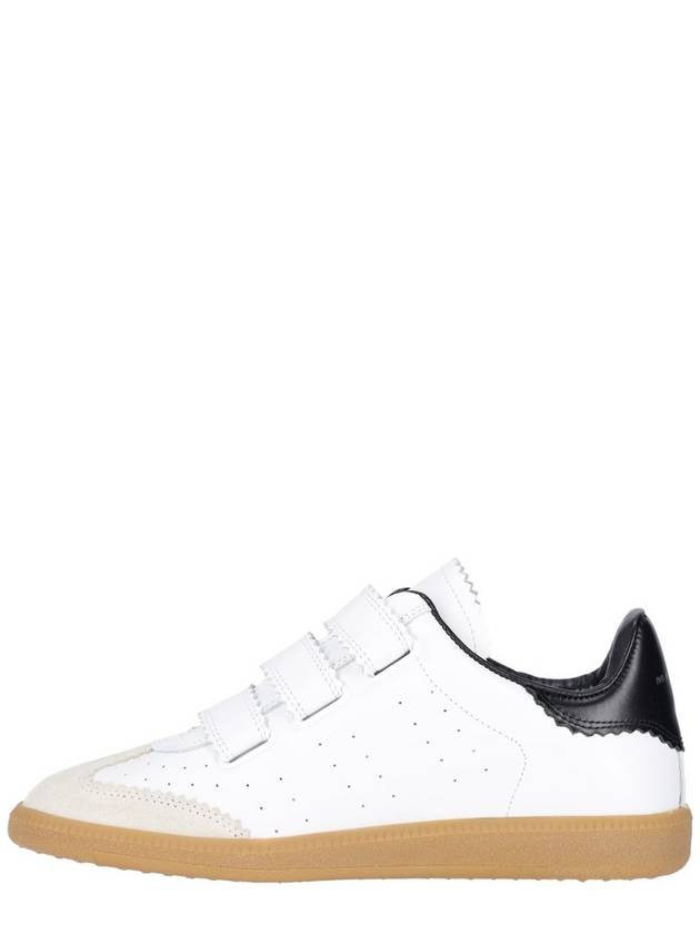 Bethy Velcro Low Top Sneakers White Black - ISABEL MARANT - BALAAN 3